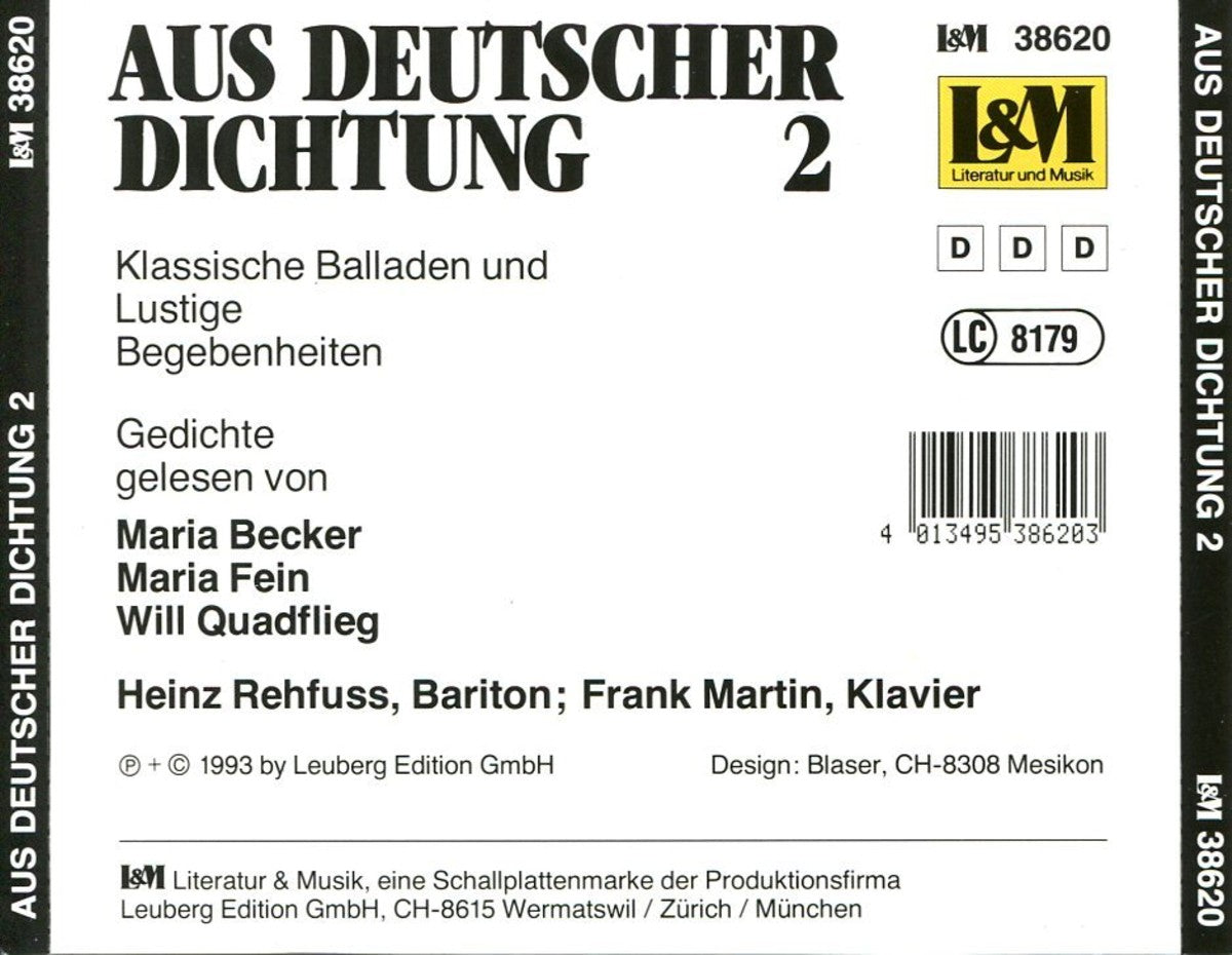 Aus Deutscher Dichtung 2