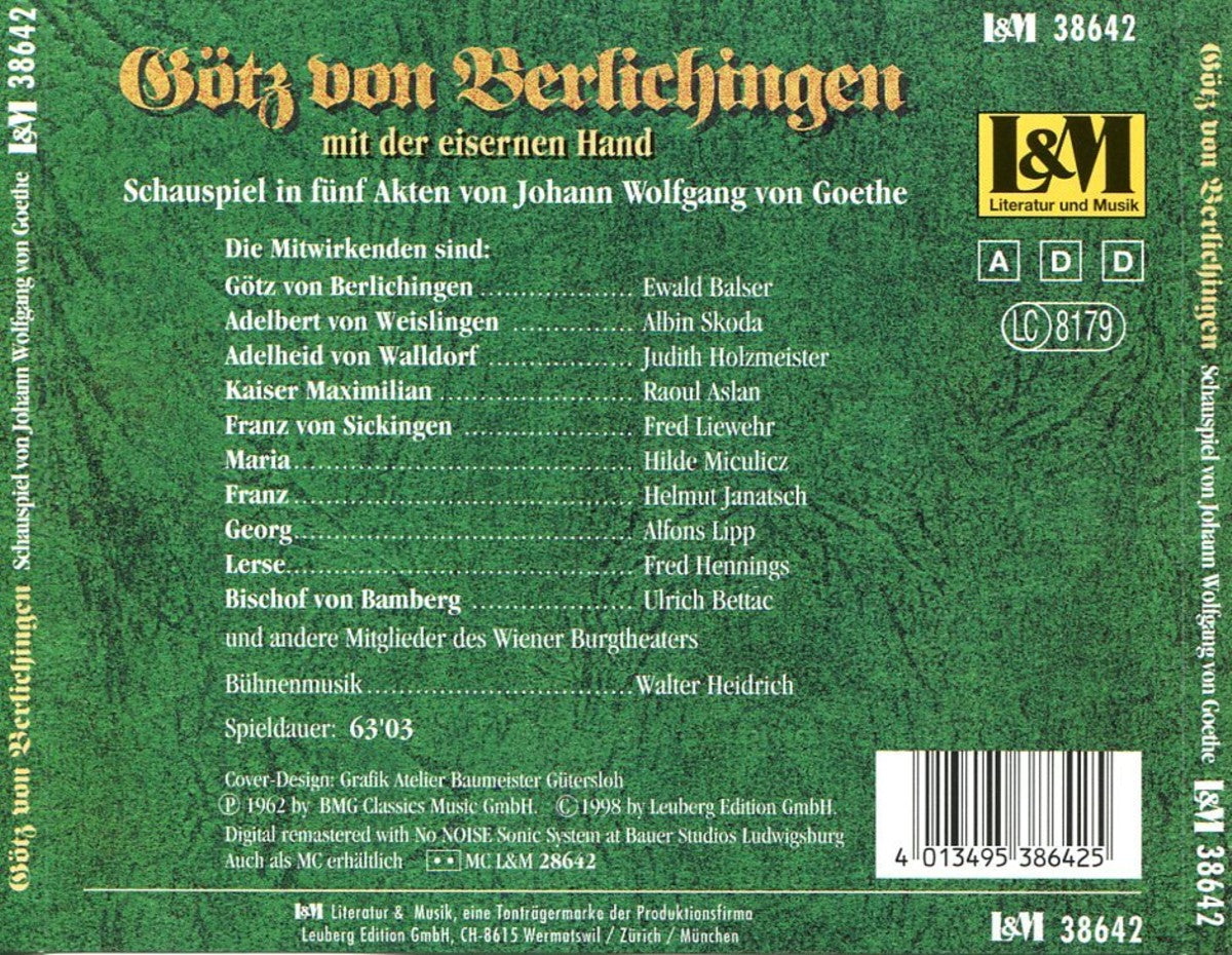 Götz von Berlichingen - mit der eisernen Hand
