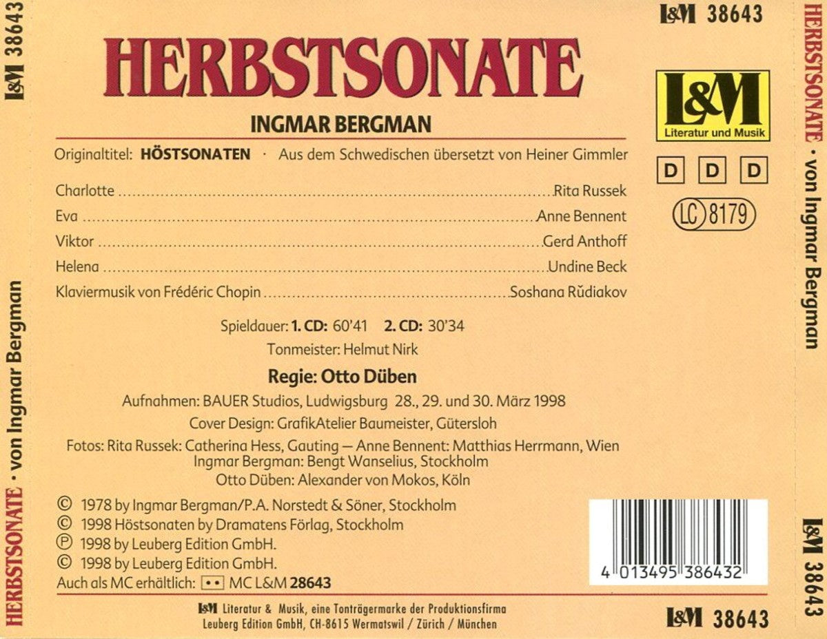 Herbstsonate - Ingmar Bergman