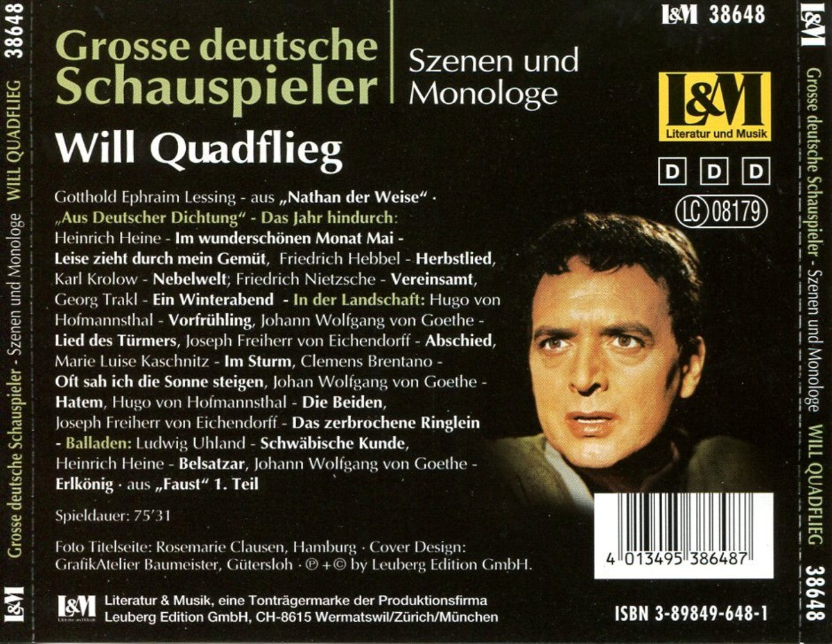 Grosse deutsche Schauspieler - Will Quadflieg