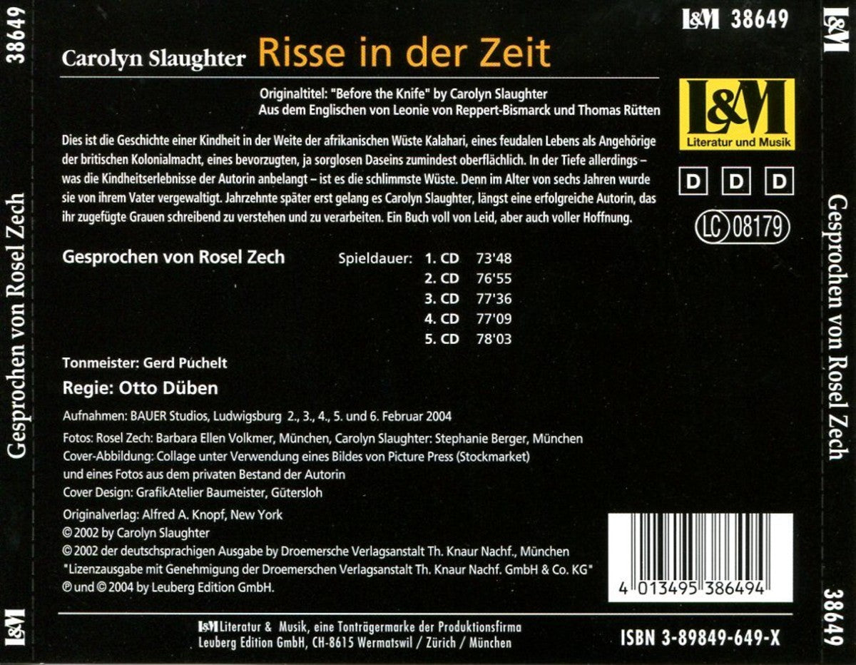 Risse in der Zeit - Carolyn Slaughter