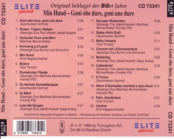 Original Schweizer Schlager der 50er Jahre