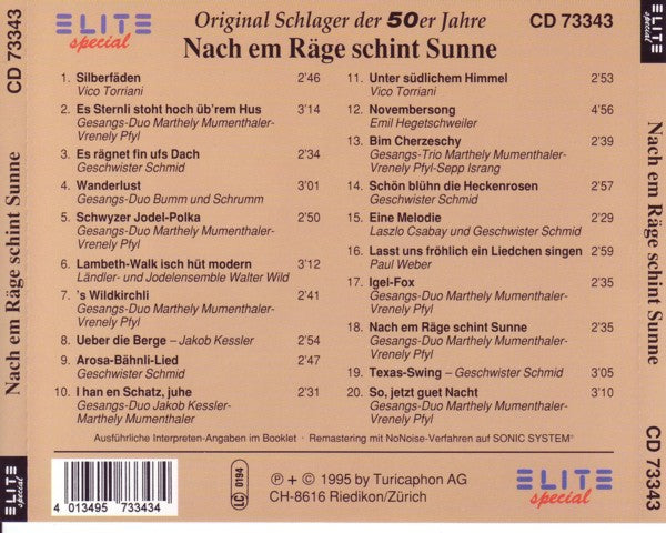 Original Schweizer Schlager der 50er Jahre