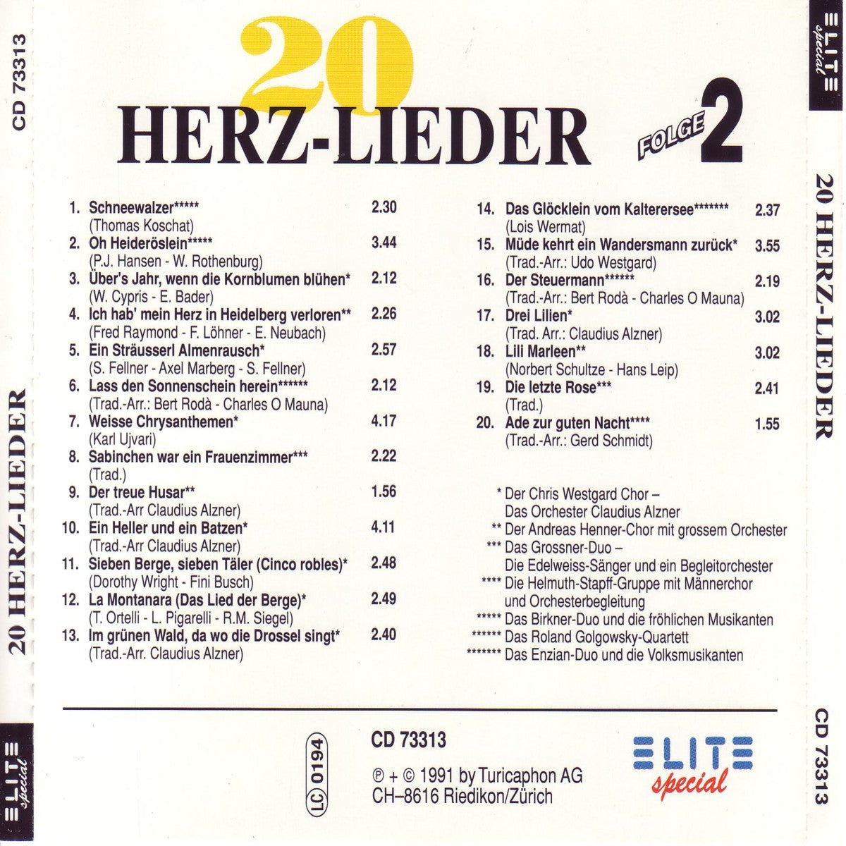 20 Herzlieder (Folge 2)